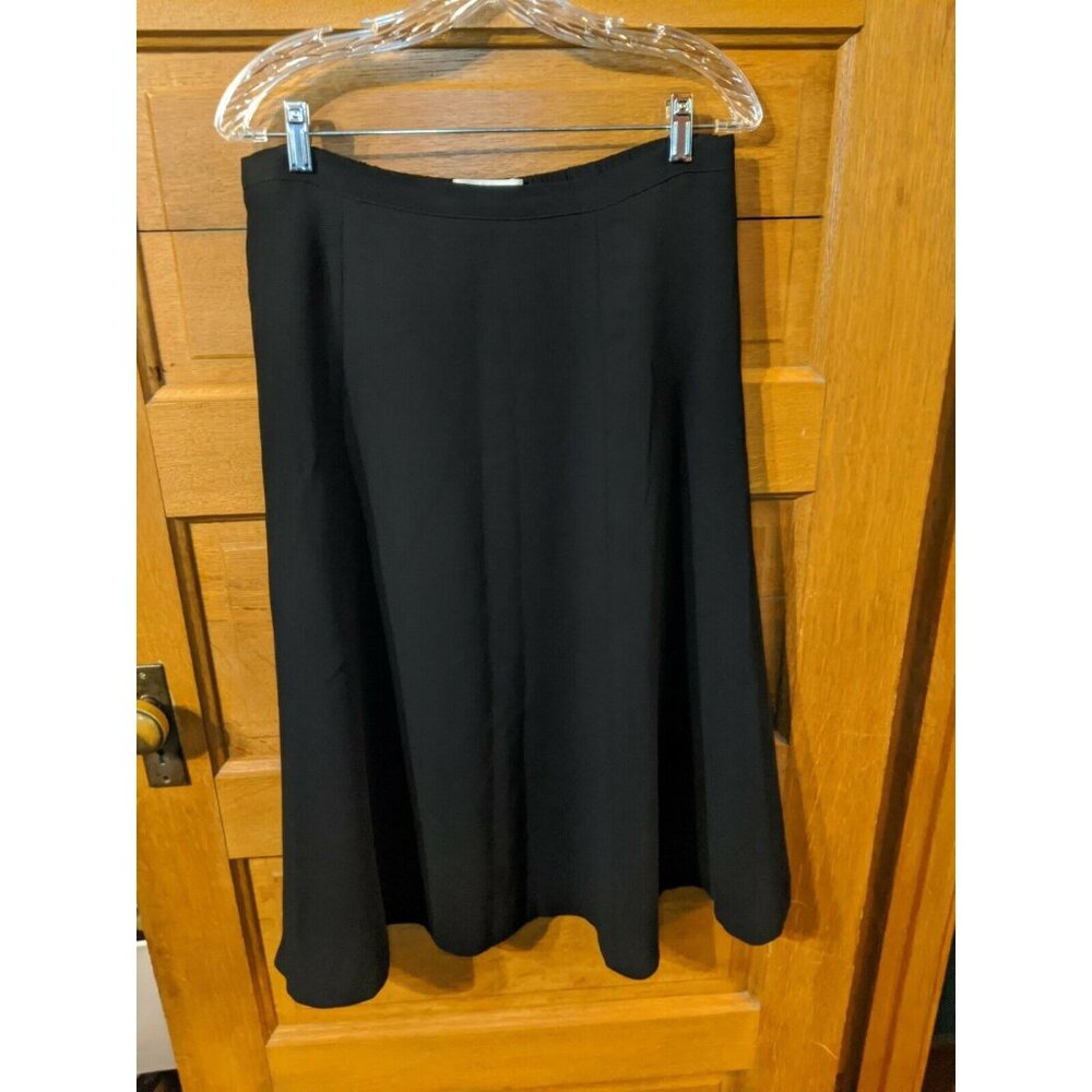 Brownstone Studio Size PL Black Skirt Long Straight  Lined Petite
